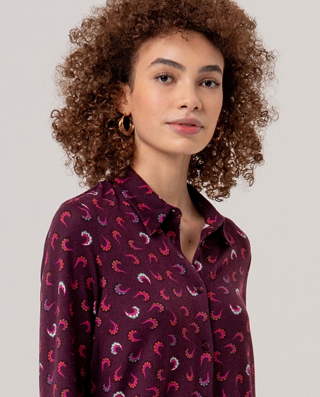 Camicia lunga Porpora