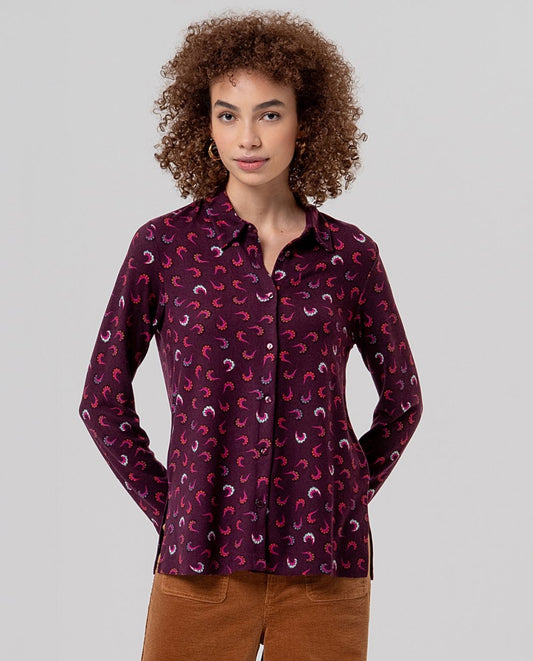 Camicia lunga Porpora
