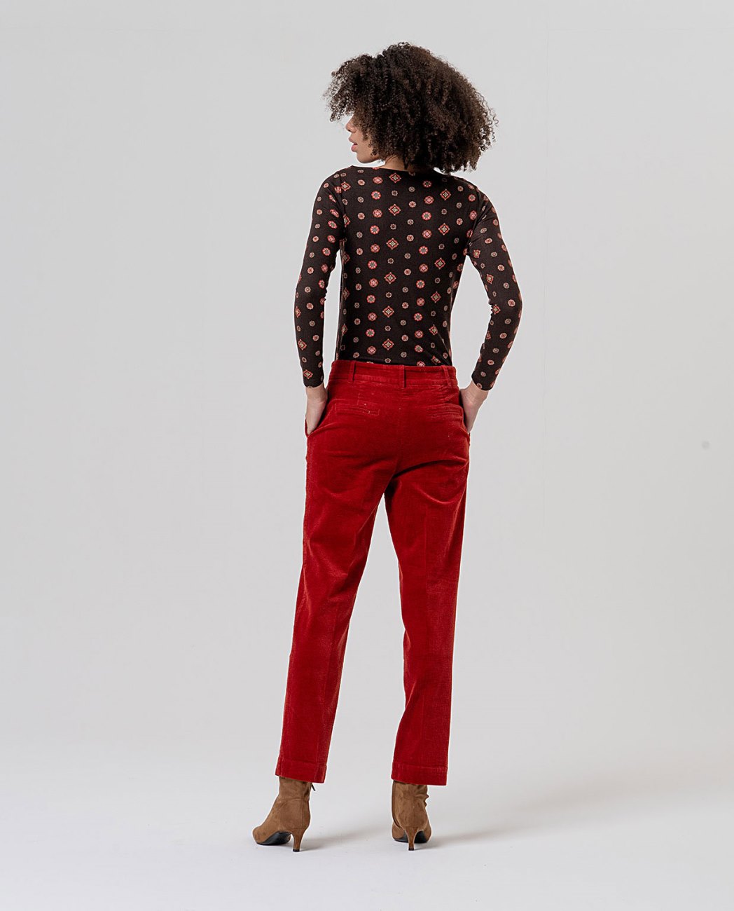 Pantalóni chino Rosso inglese