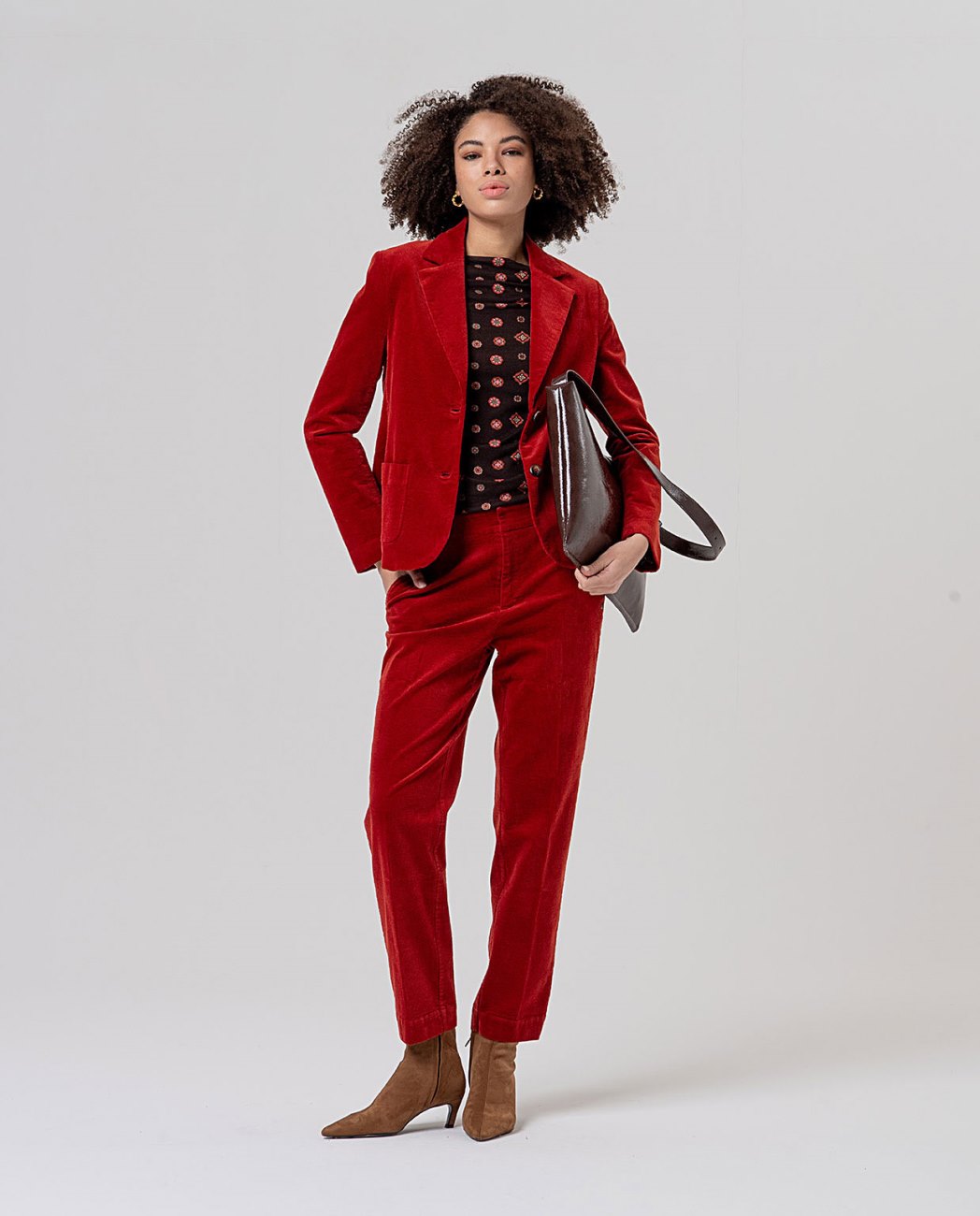 Pantalóni chino Rosso inglese
